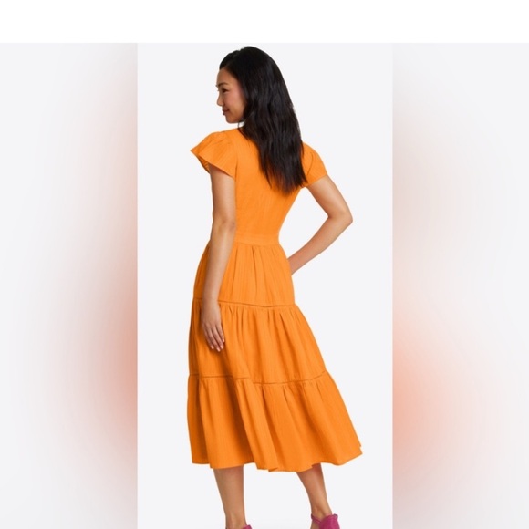 Draper James Vibrant Orange Dress - Picture 2 of 4